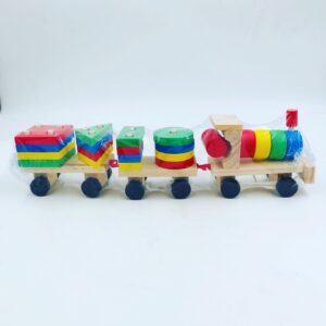 Wooden Toy : Geometric Shape Train