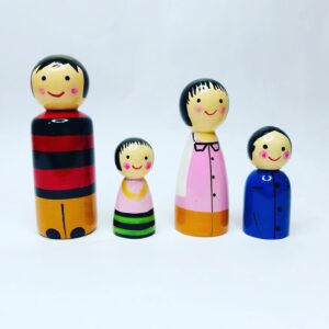 Wooden Family Peg Dolls
