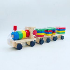 Wooden Toy : Geometric Shape Train