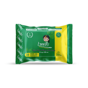 Organic Cotton Sanitary Pads Napkin | 30 Pads, XL, 5 Packs | Anion Chip | Biodegradable Disposable Pouch