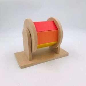 Wooden Toy : Rainbow Wheel Spinner
