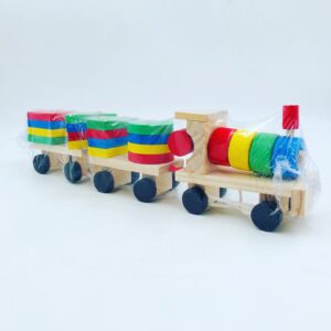 Wooden Toy : Geometric Shape Train