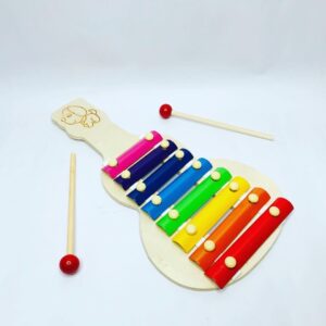 Wooden Instrument : Guitar shaped Xylophone