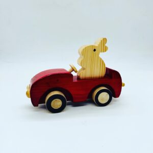 Channapatna Wooden Toys –  Rabbit Car (1 Pc)