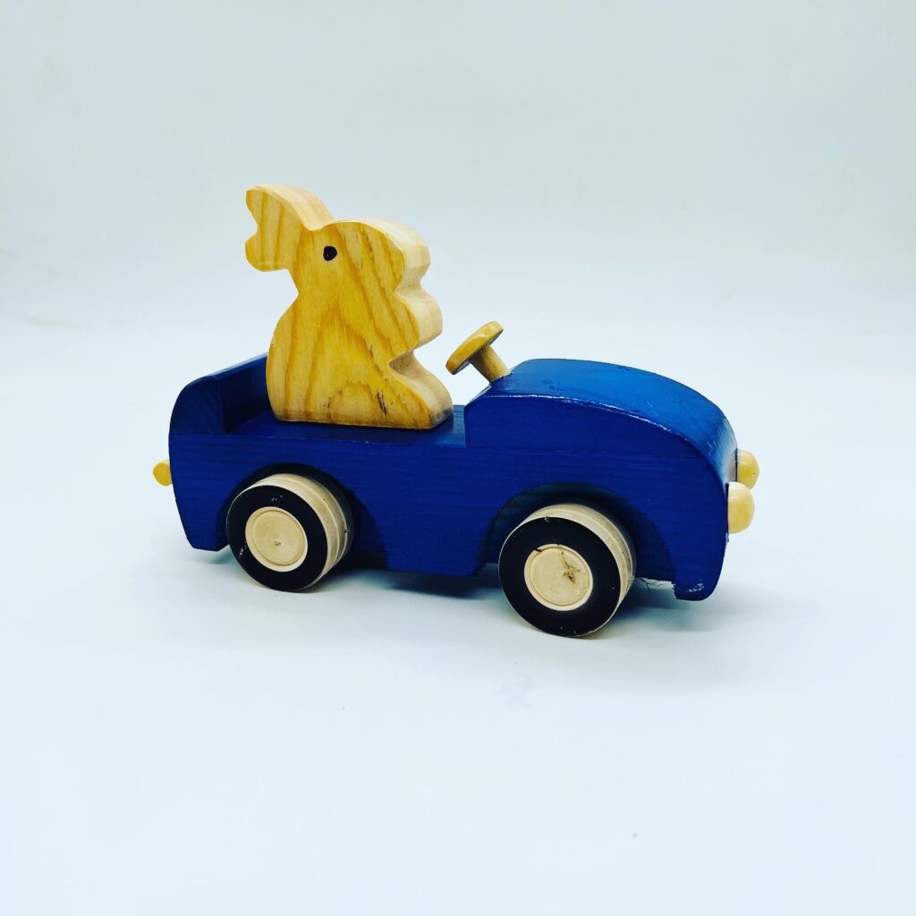 Channapatna Wooden Toys - Rabbit Car (1 Pc)