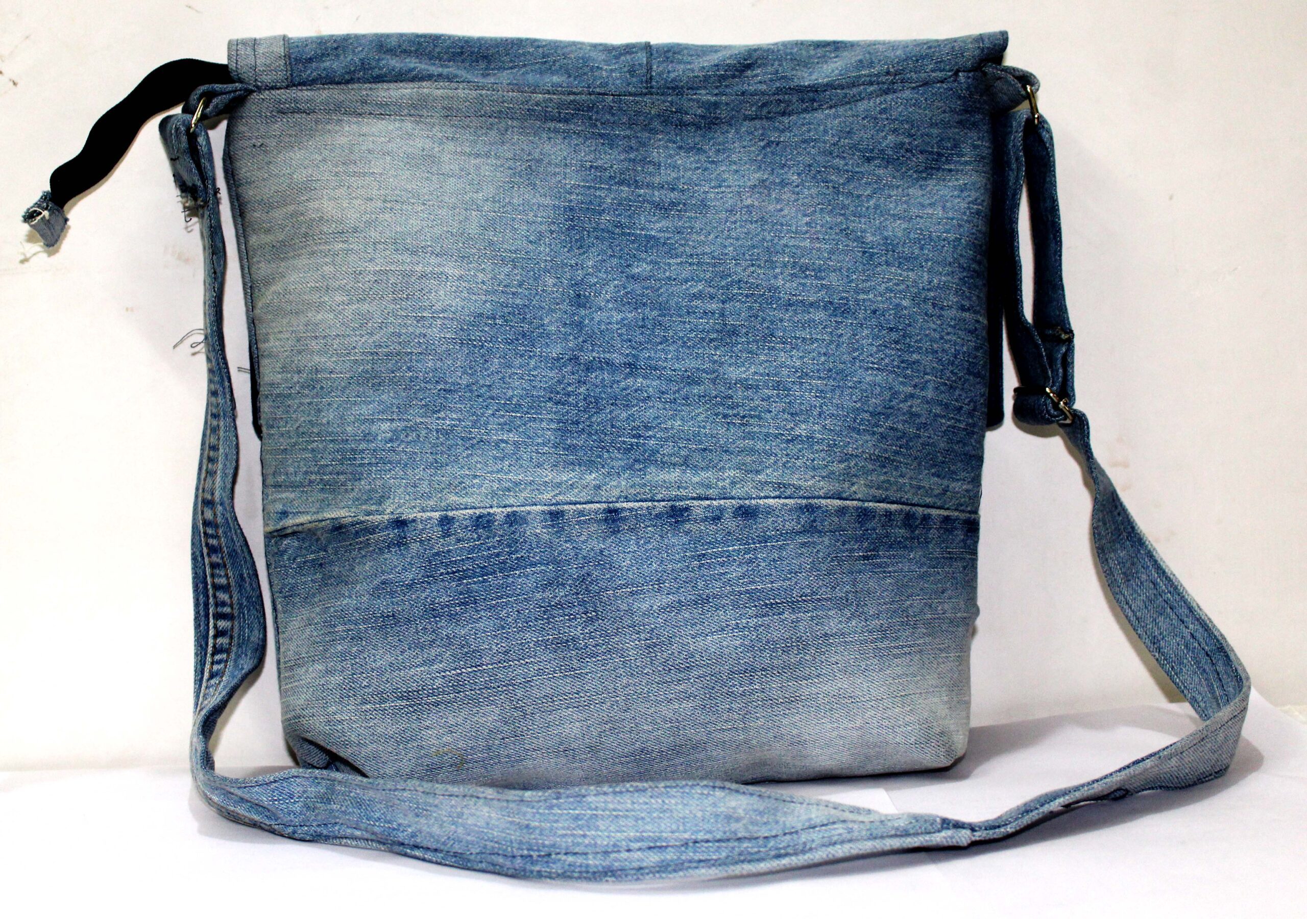 Denim Side Bag with Flap