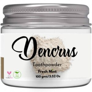 Dencrus Toothpowder (Fresh Mint flavor – 100gm)