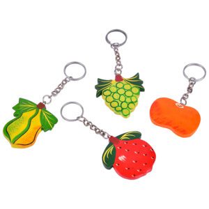 Wooden Key Chain Fruit Collection Set of 4 PGPO
