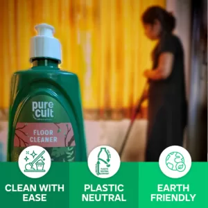 PureCult Floor Cleaner | Natural Geranium and Lavender Essential Oils, Kids & Pet Safe (750ml)