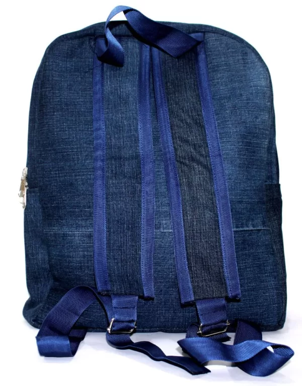 Denim Upcycled School Backpack
