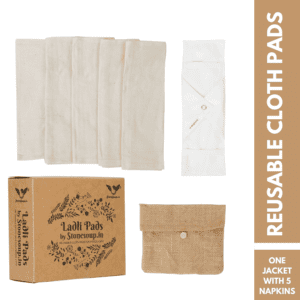 Stonesoup Petals | Ladli Cloth Pad Kit | 1 Jacket, 5 Napkins