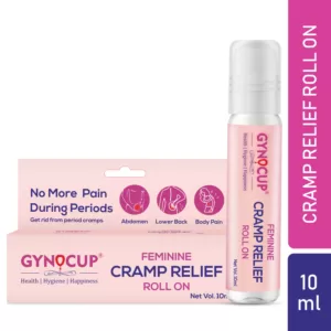 GynoCup Feminine Cramp Relief Roll On All in One (Periods, Lower Back Pain & Body Pain) – 10 ml
