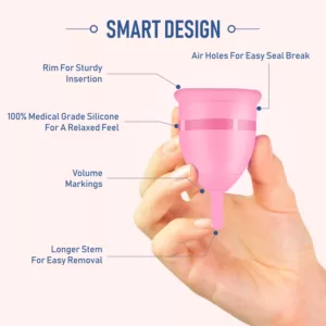 GynoCup Reusable Menstrual Cup for Women Safe, Easy-to-Use & Comfortable (Small)
