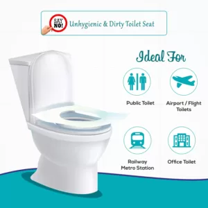 MildCares Disposable Toilet Seat Covers – 60 Units ( Pack Of 3 )