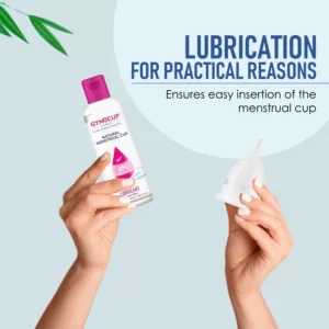GynoCup Menstrual Cup Lubricant Water based & pH Balanced, hypoallergenic and safe for use, Helps to wear Menstrual Cup (100 ml+100 ml) (Pack of 2)