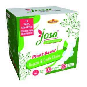 Josa Assorted Sizes 16 Organic Sanitary Pads