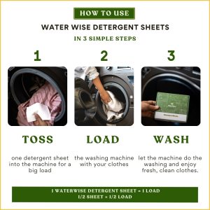 Laundry Detergent Sheets for Front and Top Load Washing Machine, Easy To Use Natural Alternative to Liquid Detergent & Pods, Zero Waste